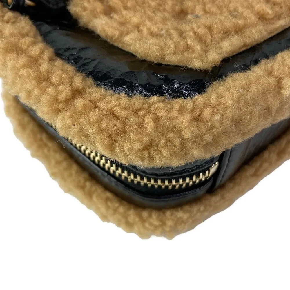 Chanel CC Fan Bum Bag Black Light Brown